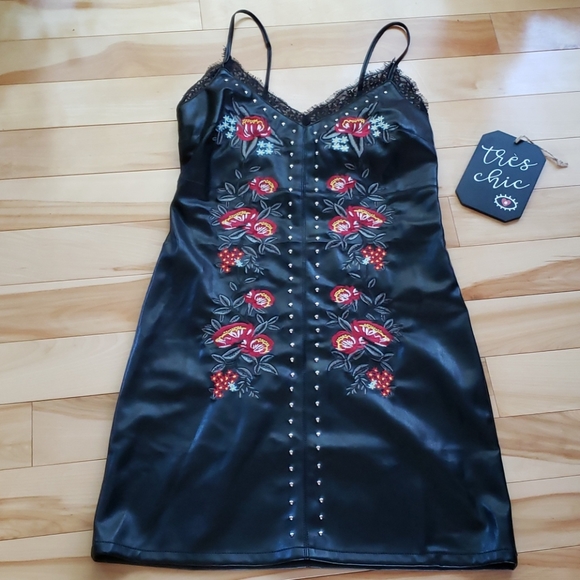 Dex Dresses & Skirts - A-line dress faux leather